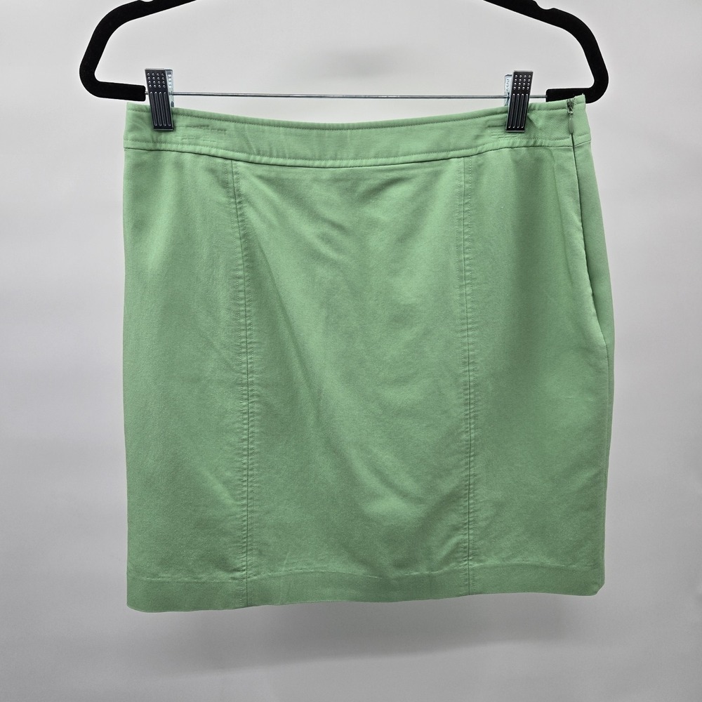 Chadwicks Women's Skirt Size 12 Light Mint‎ Green Slit Vintage